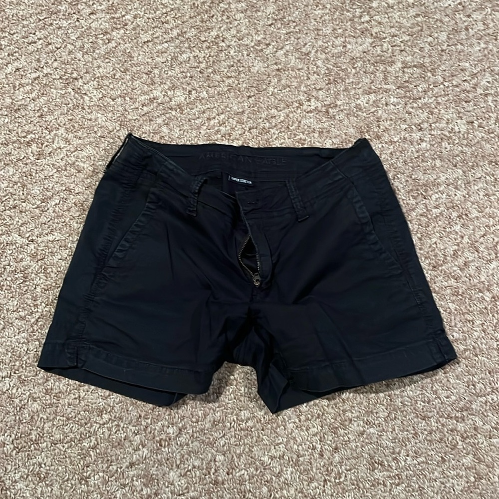 American Eagle stretch black shorts. Size 4